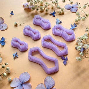 Curved Freeform Pendant Bail Clay Cutter Set #10 - 6 Sizes, 2.5-5 cm image 3