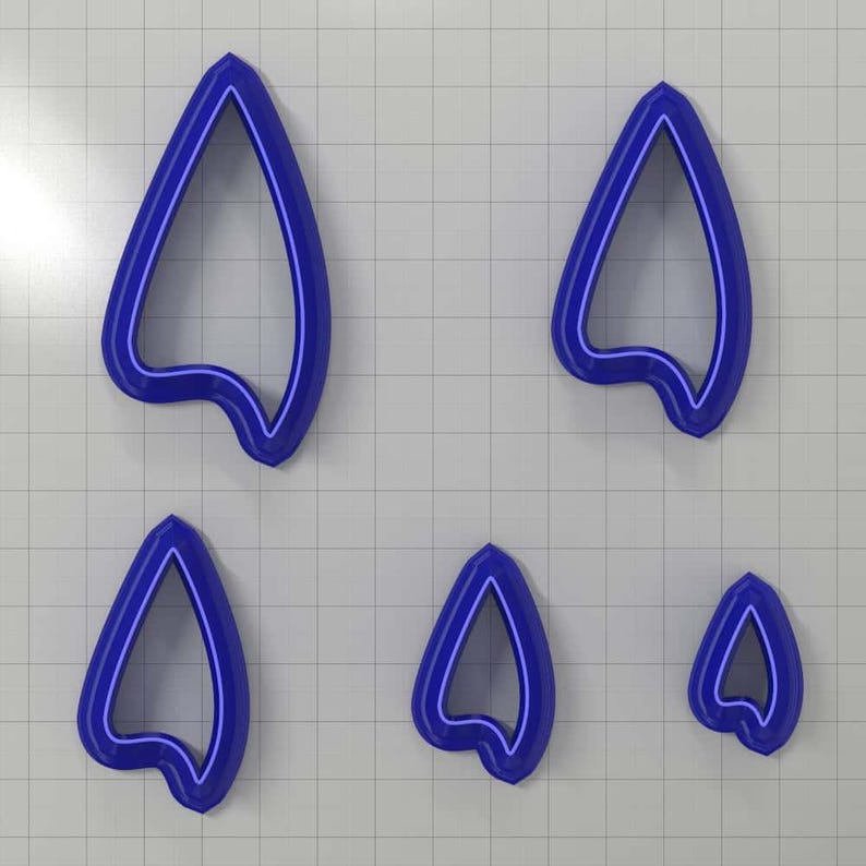 Drops Clay Cutters #25 Left Plastic Cutters SweetyBijou Tools