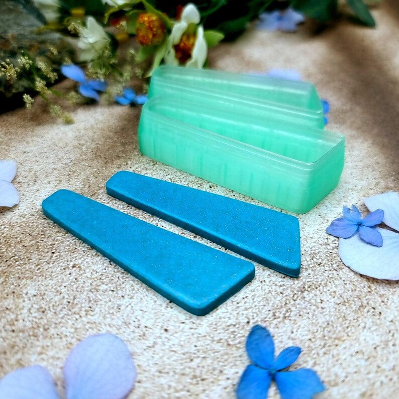 Slanted Bar Polymer Clay Earring Cutter Pair #2 - 6 cm image 6