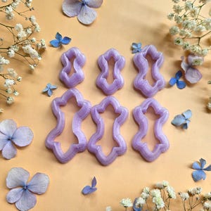 Organic Lobed Pendant Bail Clay Cutter Set #8 - 6 Sizes, 2.5-5 cm image 1