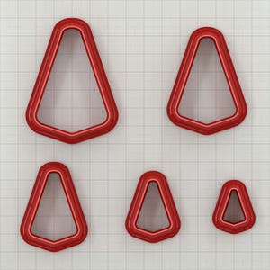 Sleek Triangle Clay Cutter Plastic Cutters SweetyBijou Tools