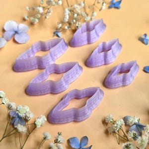 Notched Marquise Pendant Bail Clay Cutter Set #6 - 6 Sizes, 2.5-5 cm image 5