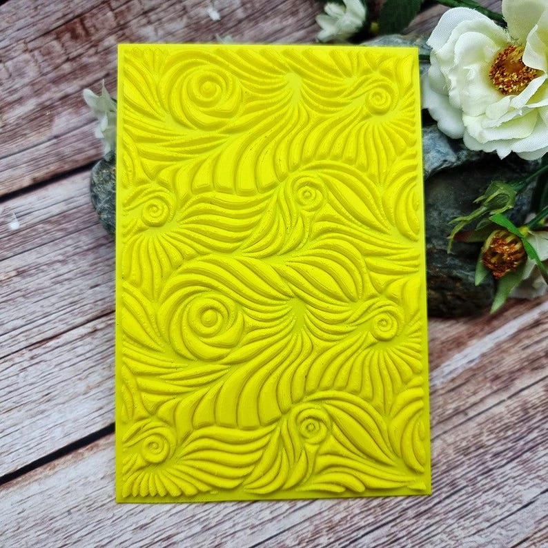 SweetyBijou Swirls Cloisonne - Plastic Texture