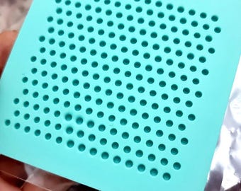 Small Dots, IN Silicone Texture Mat for Polymer Clay