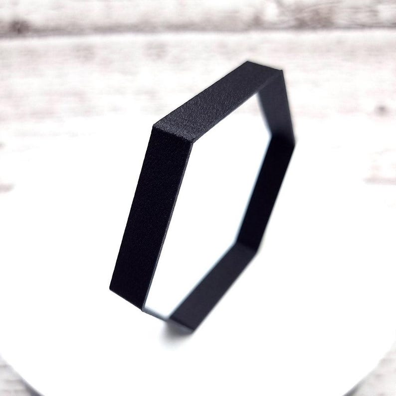 Hexagon Bracelet Blank - 1cm Bakeable Blanks SweetyBijou Tools 55mm / 2.16"