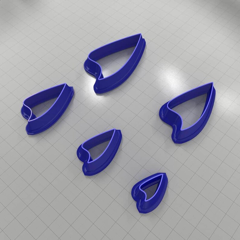 Drops Clay Cutters #25 Left Plastic Cutters SweetyBijou Tools