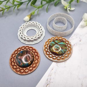 Polymer Clay Stamp #6, Twisted Pattern Stamp  SweetyBijou Tools