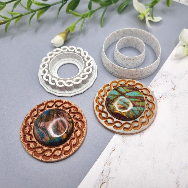 Polymer Clay Stamp #6, Twisted Pattern Stamp  SweetyBijou Tools