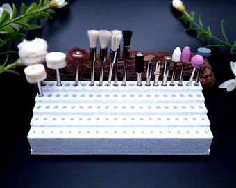 Rotary Drill Bit Stand - Organizer for 100 Bits