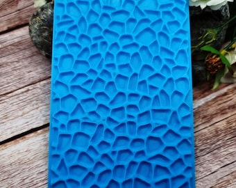 Stones Polymer Clay Texture Plate - Rigid Plastic, 12 x 8 cm
