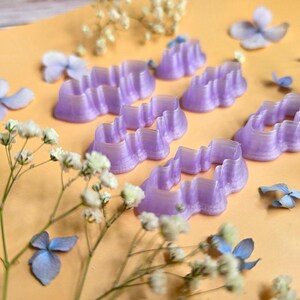 Lobed Teardrop Pendant Bail Clay Cutter Set #11 - 6 Sizes, 2.5-5 cm image 8