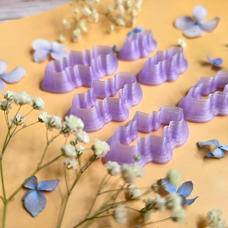 Lobed Teardrop Pendant Bail Clay Cutter Set #11 - 6 Sizes, 2.5-5 cm image 8