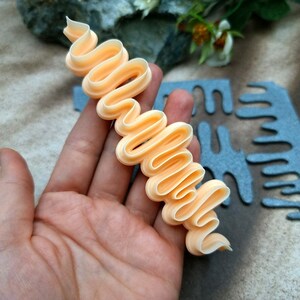Paint drops #1 Clay Blade - 12 cm Patterned Edge for Polymer and Metal Clay image 3