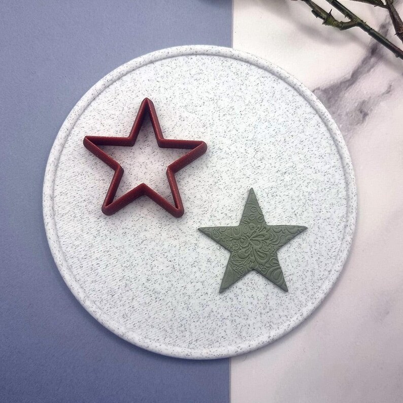Star 5-Pointed, Tiny - Set of 11 Clay Cutters Plastic Cutters SweetyBijou Tools
