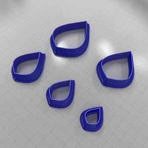 Drops Clay Cutters #17 Plastic Cutters SweetyBijou Tools