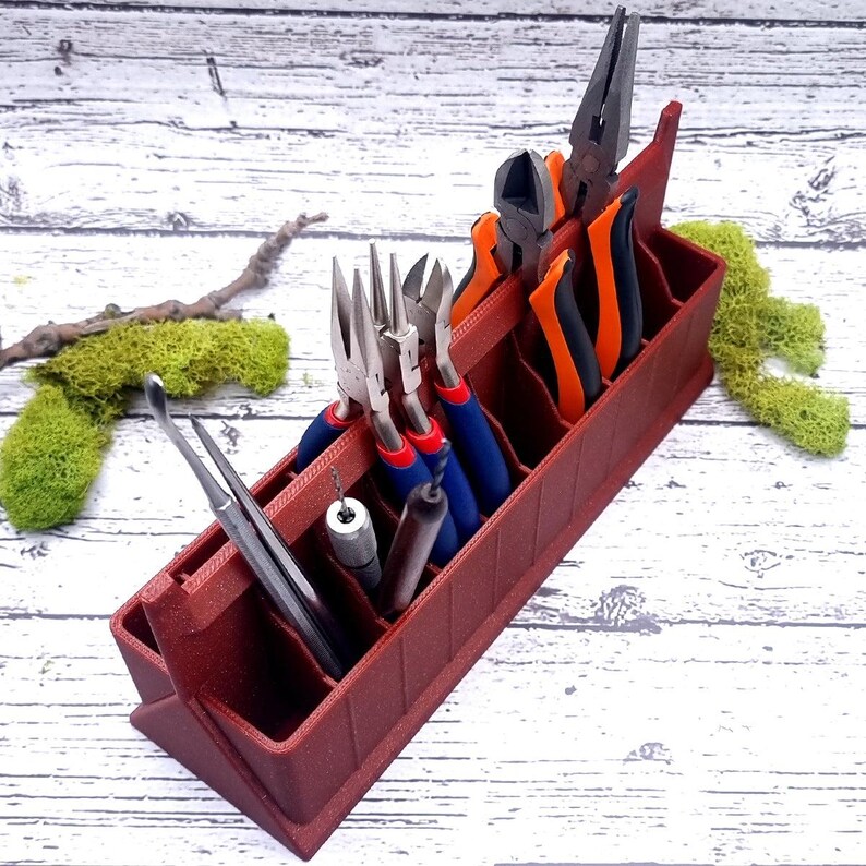 Ultimate Pliers Holder - Crimson Red Tools Organizer SweetyBijou Tools