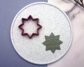 Star 8-Pointed Polymer Clay Cutter - 1-6 cm, Single Size or Set of 11