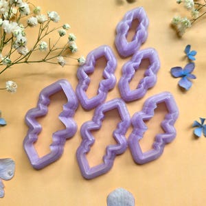 Scalloped Drop Pendant Bail Clay Cutter Set #5 - 6 Sizes, 2.5-5 cm image 7