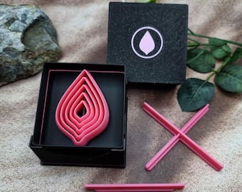 SweetyBijou 5 Leaf Cutters in Set - Perfectly Aligned Imprint Cutters #24