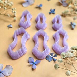 Ornate Cartouche Pendant Bail Clay Cutter Set #1 - 6 Sizes, 2.5-5 cm image 4