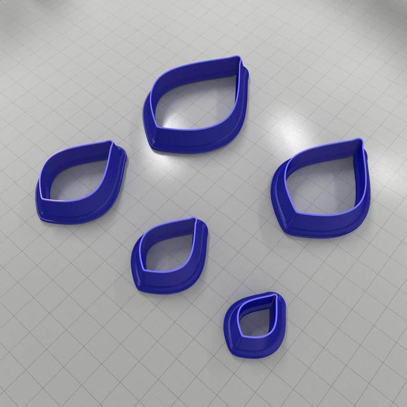 Drops Clay Cutters #13 Plastic Cutters SweetyBijou Tools