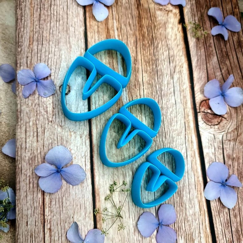 U-Shape Polymer Clay Cutter #4 - Two-Piece Design, Single Size or Set image 2