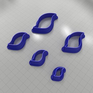Drops Clay Cutters #41 Right Plastic Cutters SweetyBijou Tools