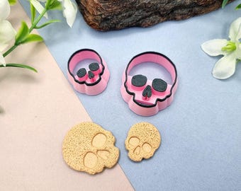 Skull Halloween Polymer Clay Cutter