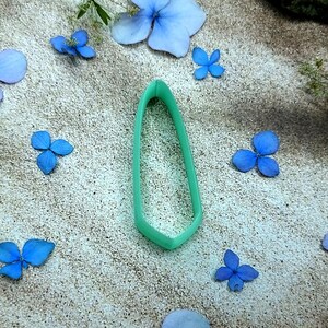 Angled Dagger Polymer Clay Earring Cutter #13 - 6 cm image 3