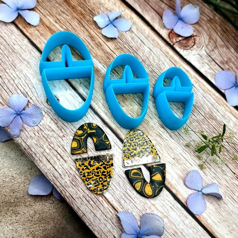 U-Shape Polymer Clay Cutter #5 - Two-Piece Design, Single Size or Set image 5