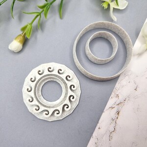 Polymer Clay Stamp #4, Waves  SweetyBijou Tools