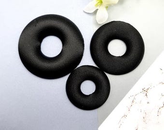 SweetyBijou Circle Central Donut Blanks - Oven-Safe Bakeable Bases for Polymer Clay