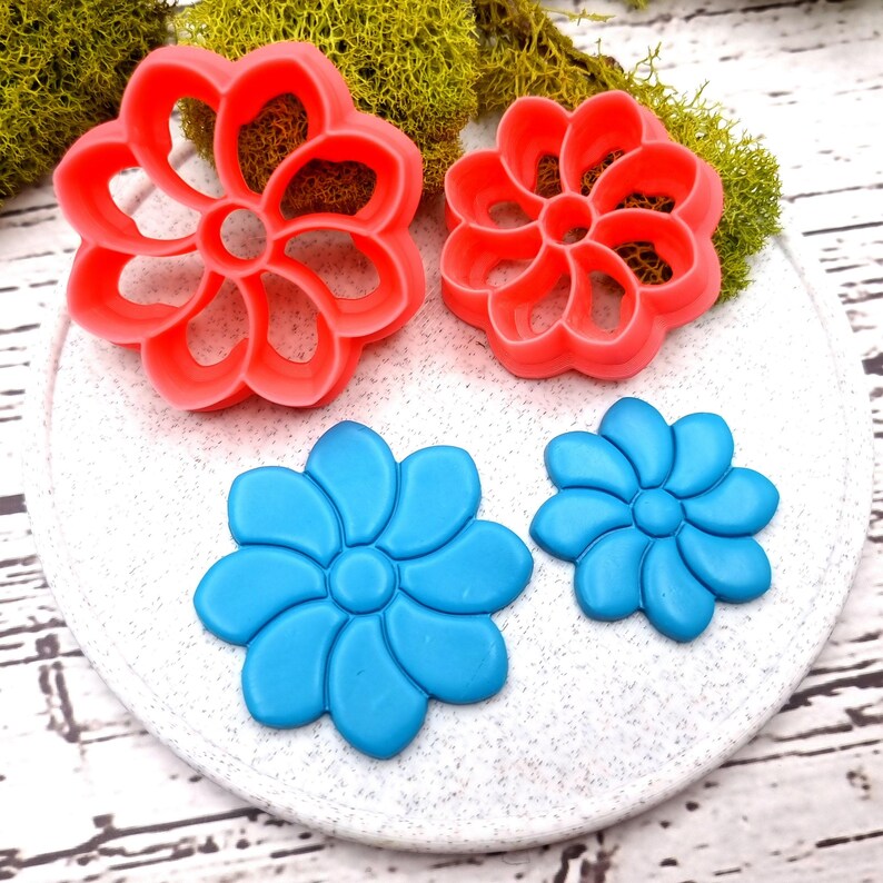 Flower Cutter #3 - Polymer Clay Cutters Plastic Cutters SweetyBijou Tools