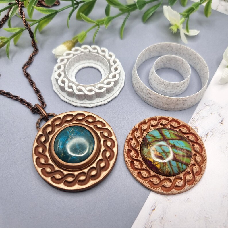 Polymer Clay Stamp #6, Twisted Pattern Stamp  SweetyBijou Tools