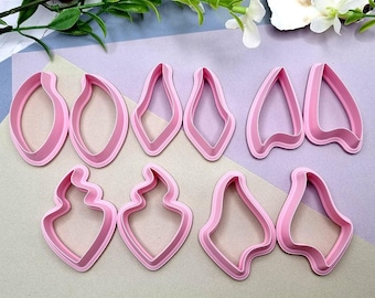 Mini Polymer Clay Earring Cutter Set #5 - 10 Shapes, Choose Size
