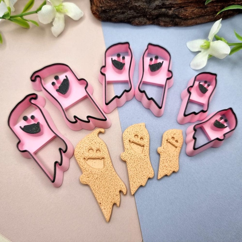 SweetyBijou Long Ghosts - 2 Mirrored Cutters, Halloween Event