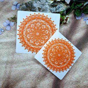 Mandala #2 Texture for Polymer Clay - 10 or 12 cm image 4