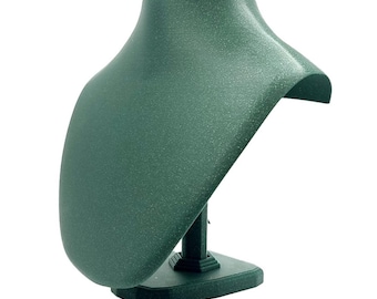 Necklace Display Bust - Alpine Green, 19 cm Tall Jewelry Stand