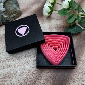 SweetyBijou 6 Smooth Triangle Cutters in Set - Perfectly Aligned Imprint Cutters #22