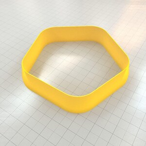 Pentagon Rounded - Set of 11 Polymer Clay Cutter Plastic Cutters SweetyBijou Tools