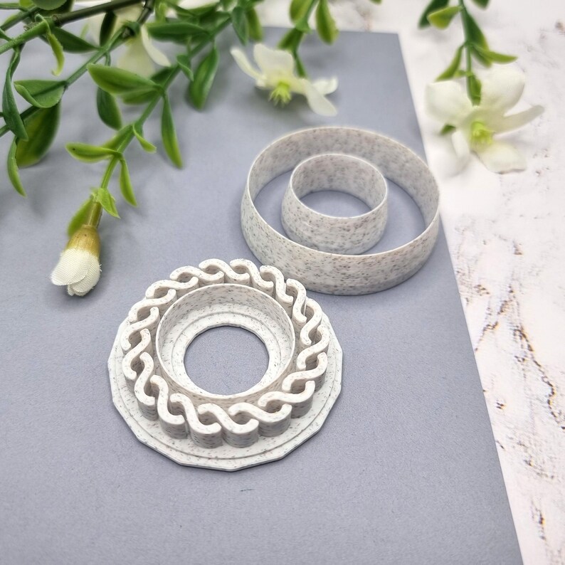Polymer Clay Stamp #6, Twisted Pattern Stamp  SweetyBijou Tools