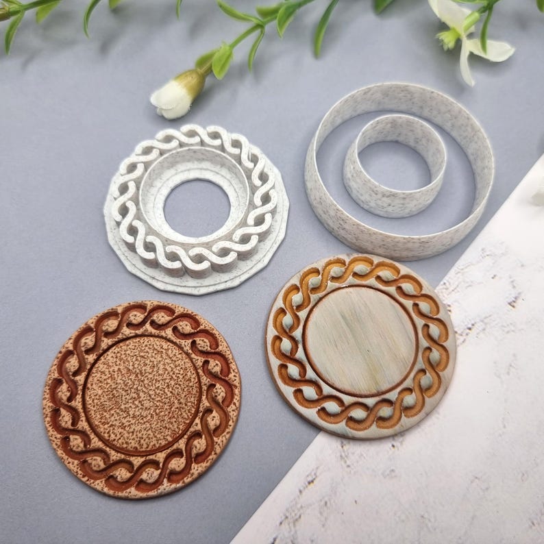 Polymer Clay Stamp #6, Twisted Pattern Stamp  SweetyBijou Tools