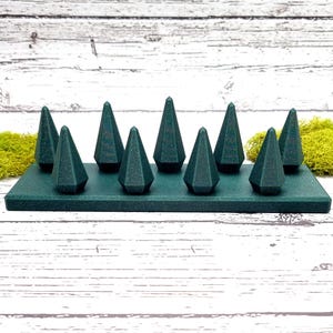 9 Fingers Display for Rings (Vertical) - Alpine Green Display for Rings SweetyBijou Tools