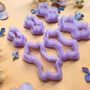 Organic Lobed Pendant Bail Clay Cutter Set #8 - 6 Sizes, 2.5-5 cm image 3