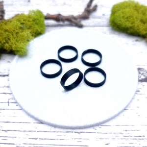 Flat Ring Blanks - Tiny (5mm) Bakeable Blanks SweetyBijou Tools
