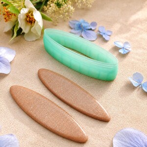 Schmaler Marquise-Ohrringausstecher aus Polymer Clay Nr. 32 – 6 cm Bild 6