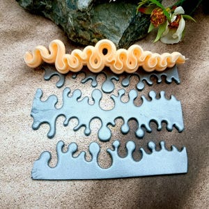 Magic Mushrooms #4 Clay Blade - 12 cm Patterned Edge for Polymer and Metal Clay image 8
