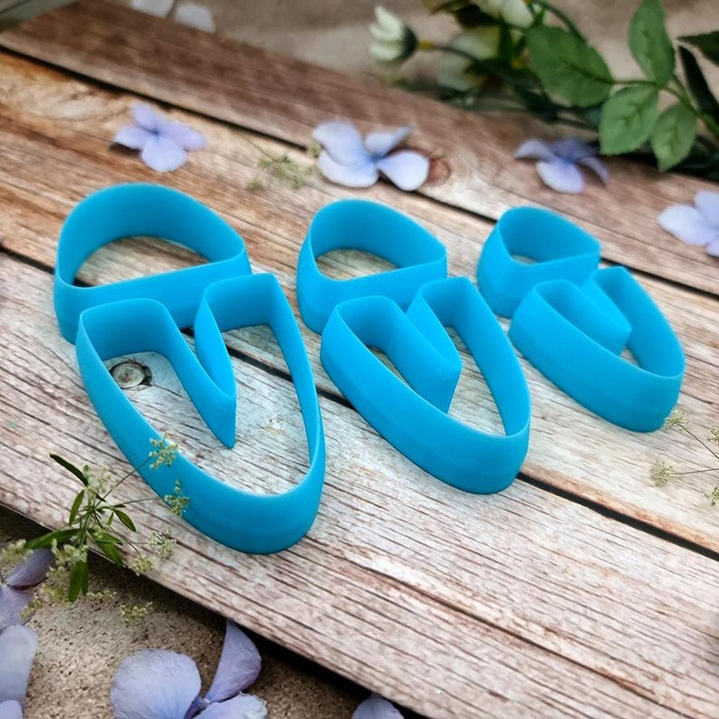 U-Shape Polymer Clay Cutter #1 - Two-Piece Design, Single Size or Set image 3
