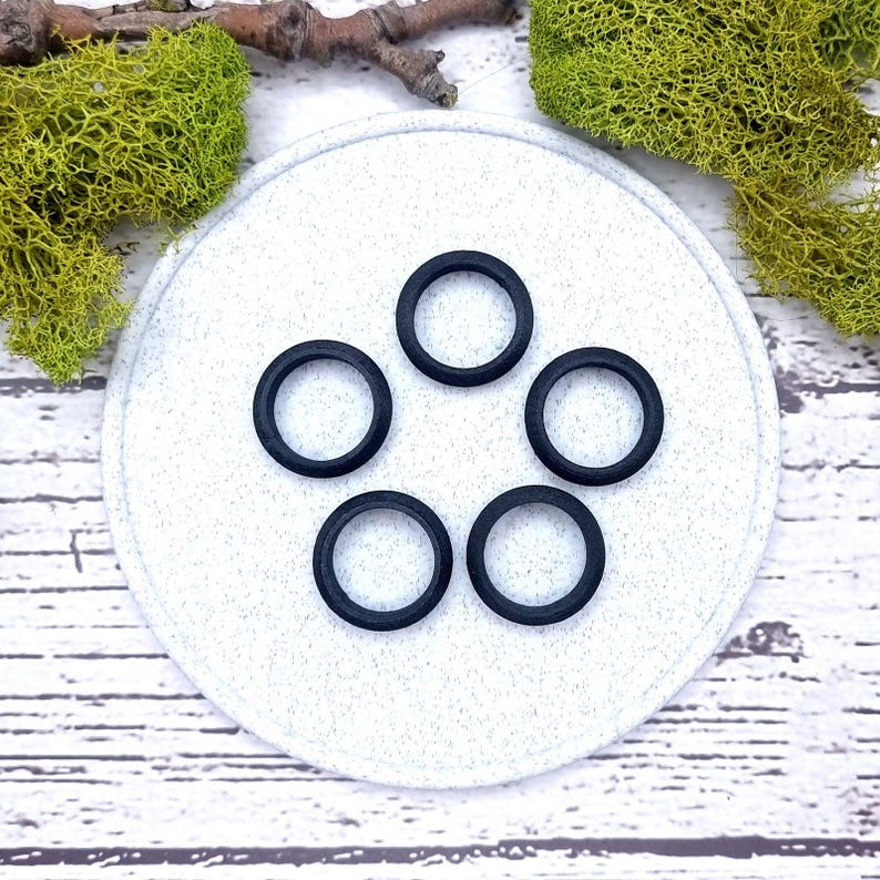 Convex Ring Blanks - Tiny (7.5mm) Bakeable Blanks SweetyBijou Tools