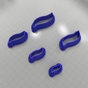 Drops Clay Cutters #8 Left Plastic Cutters SweetyBijou Tools
